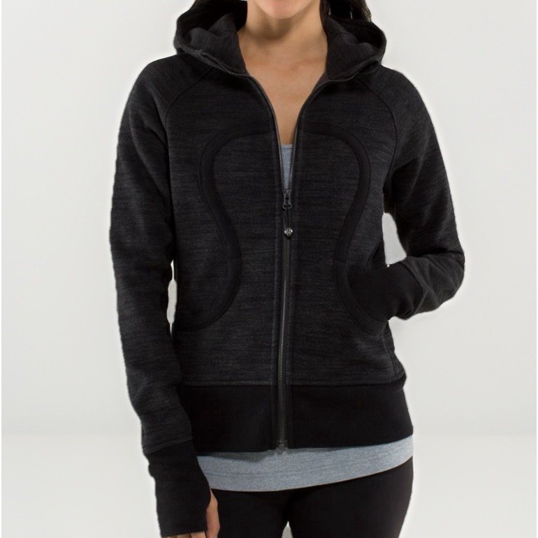 Lululemon Scuba Hoodie Womens 12 Space Grey Jacket Yoga Gym Athleisure